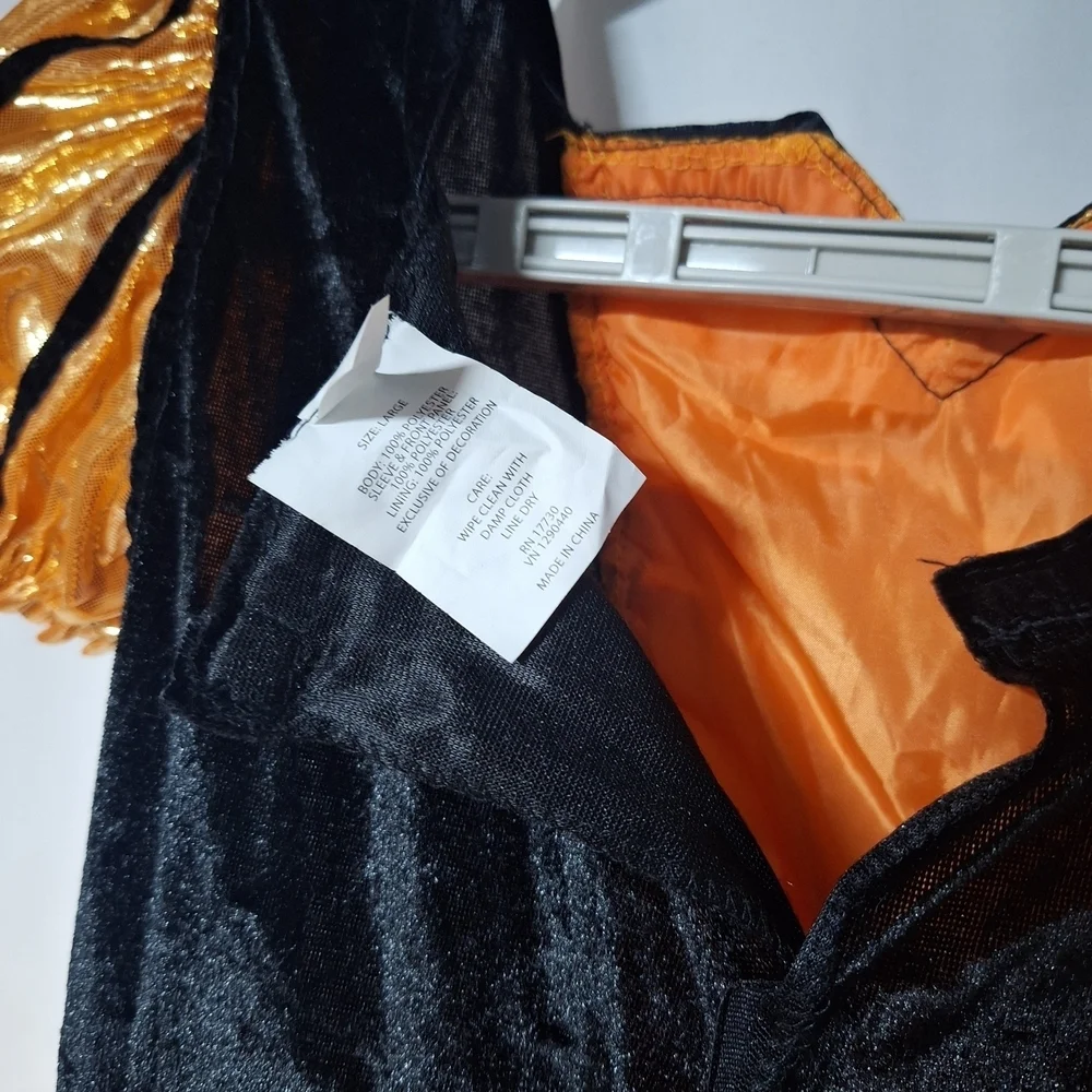 Charming Halloween Costume - Black and Orange  Dress  Dress-up